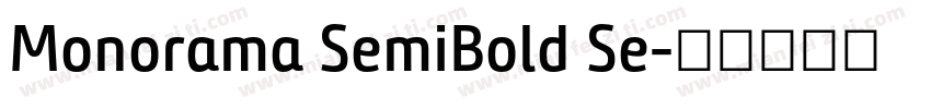 Monorama SemiBold Se字体转换